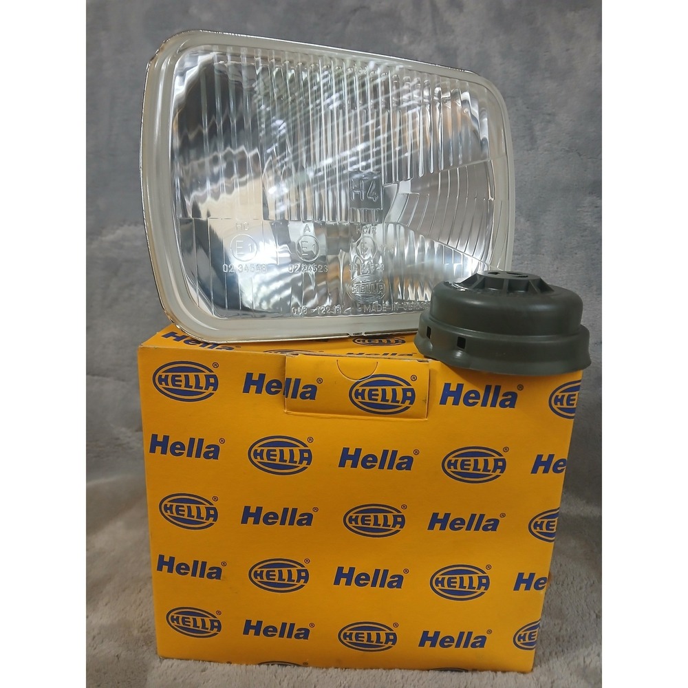 Hella H4 Rectangular Headlight Insert 1AE 003 427-011 Made in Germany New